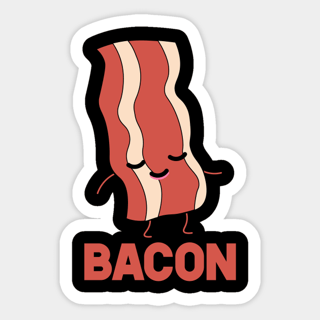 Bacon and Egg Matching Couple Shirt Sticker by SusurrationStudio